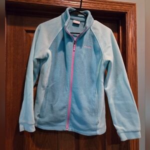 Columbia, Girl's size XL, Coat, Teal, Pink, Good Shape, Zipper, pockets